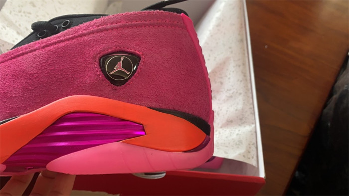 air jordan 14 low wmns “shocking pin dh4121-600
