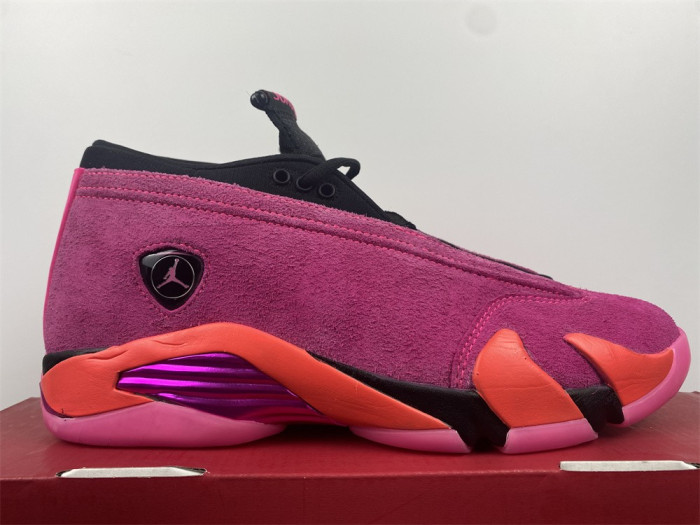 air jordan 14 low wmns “shocking pin dh4121-600
