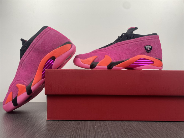air jordan 14 low wmns “shocking pin dh4121-600