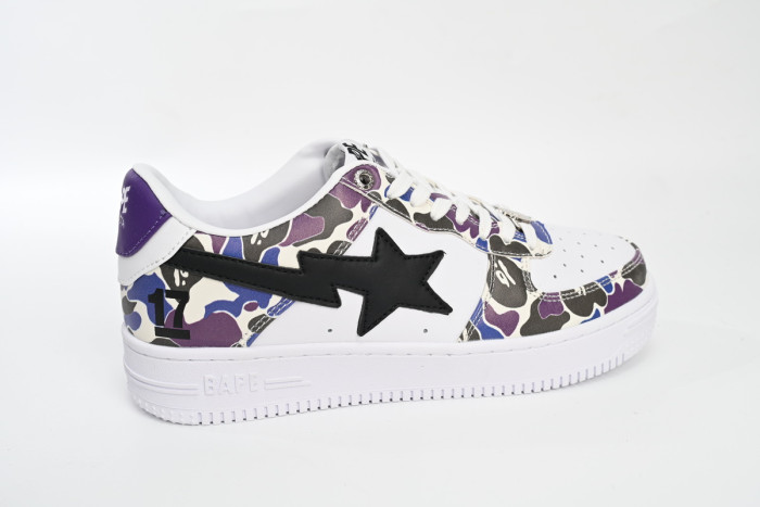 bape sta to low white purple color spray