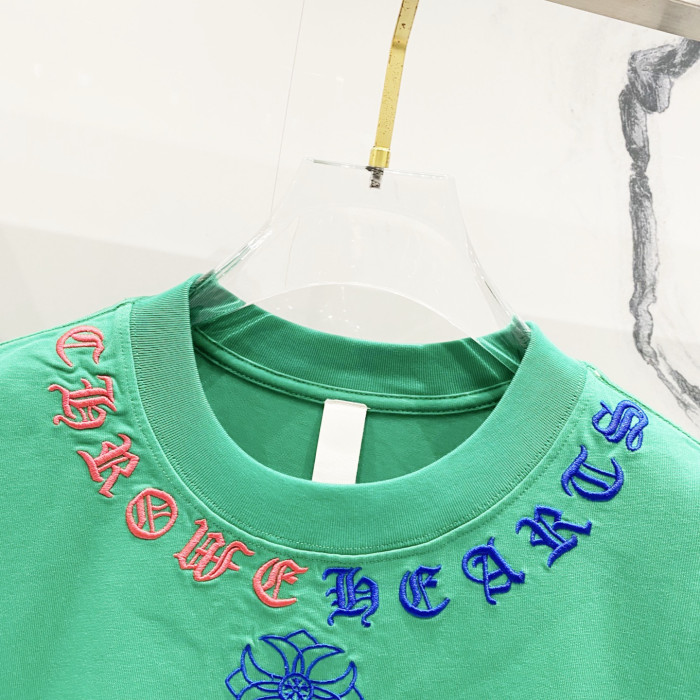 Ch*0me He**ts short sleeve shirt cross-shaped letters cp00111