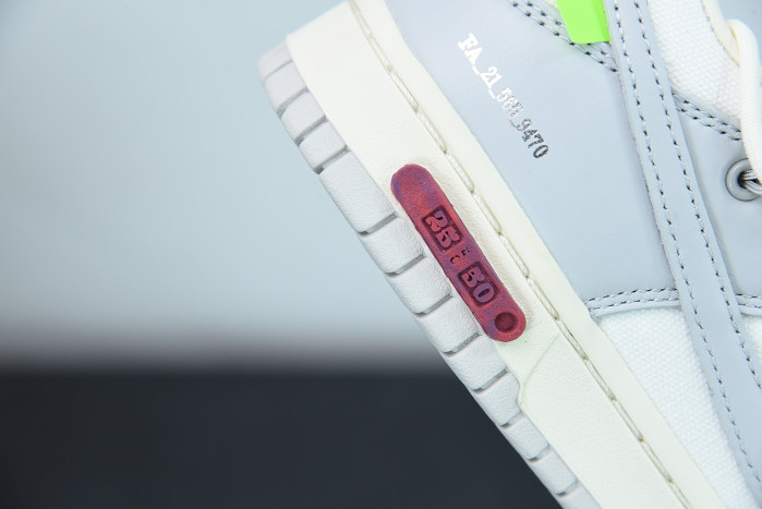 nike dunk low off-white lot 25 dm1602-121