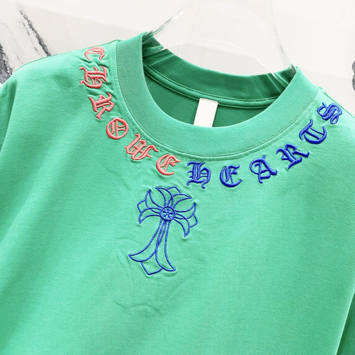 Ch*0me He**ts short sleeve shirt cross-shaped letters cp00111