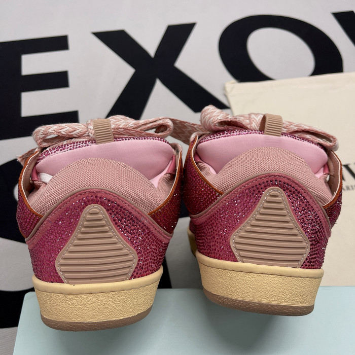 lanvin leather curb pink