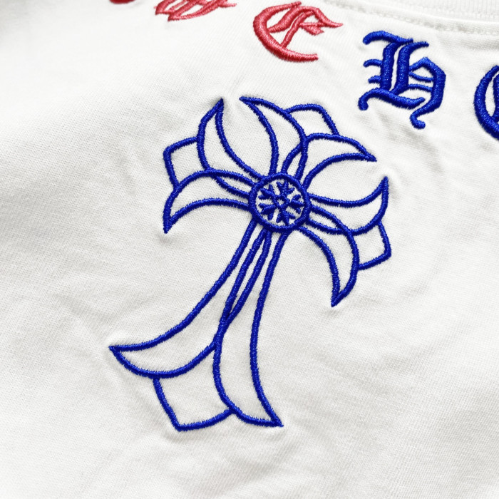 Chrome Hearts Short Sleeve Shirt cross-shaped letters CP00111