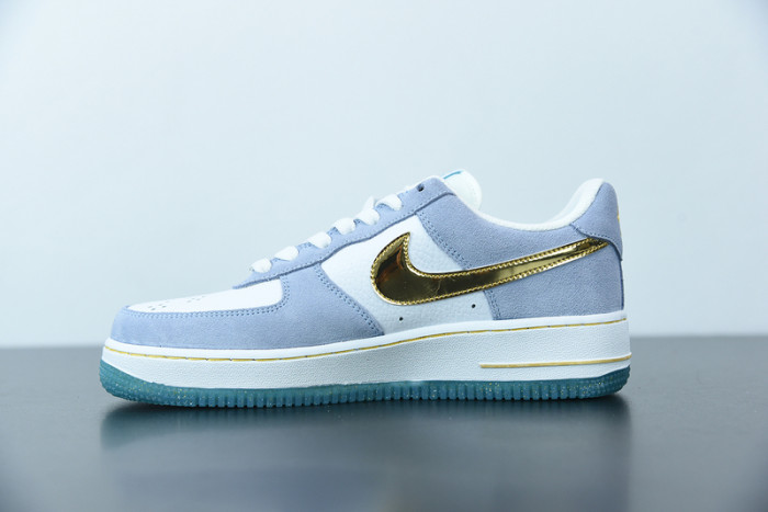 nike air force 1 07 an20 white psychic blue metallic gold ct9963-100