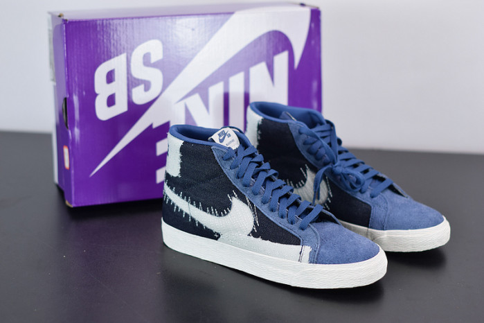 nike sb zoom blazer mid sashiko mystic navy ct0715-400