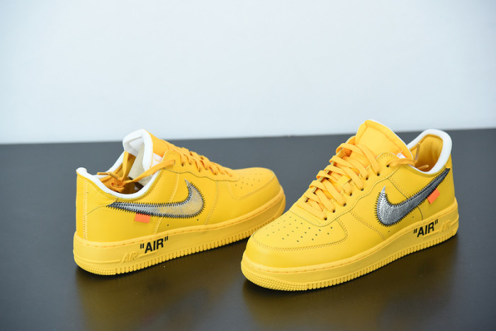 off-white x nike air force 1 low “university gold” dd1876-700