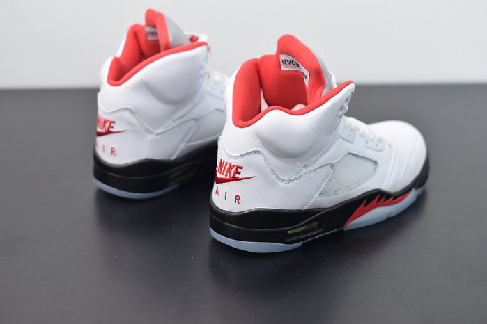 air jordan 5 retro fire red silver tongue da1911-102