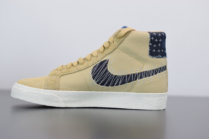 nike sb zoom blazer mid sashiko sesame ct0715-200