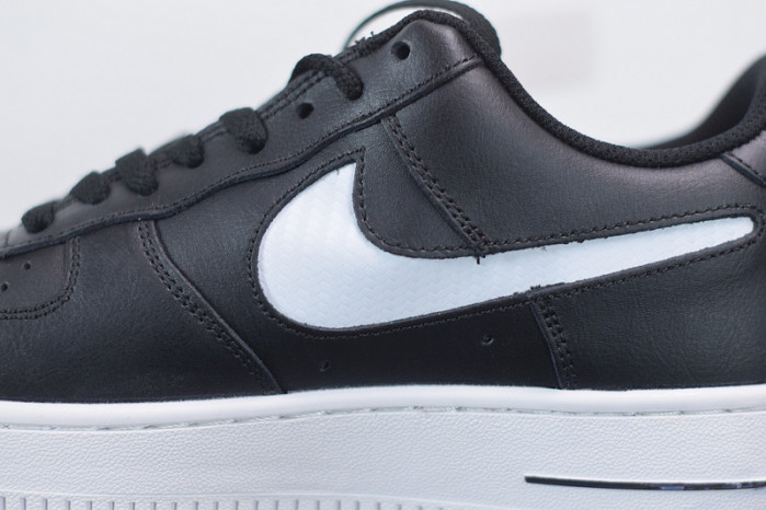 nike air force 1 black cut-out swoosh cz7377-100