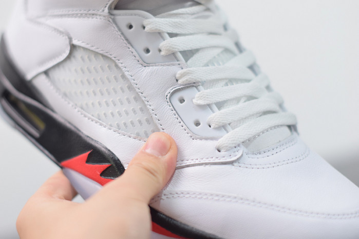air jordan 5 retro fire red silver tongue da1911-102