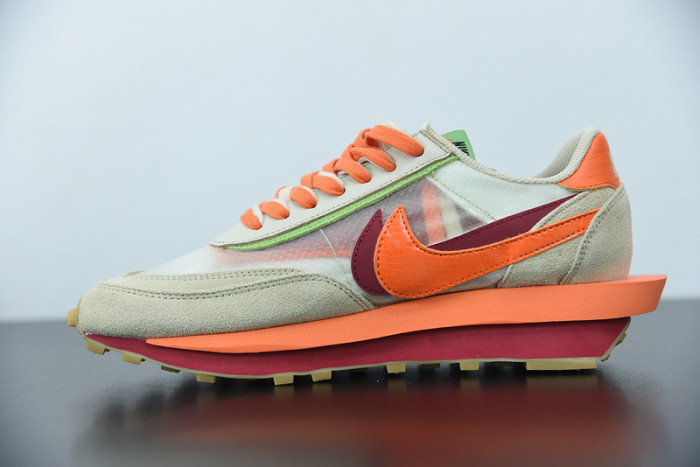 fragment design x sacai x nk ldwaffle orange dh1347-100