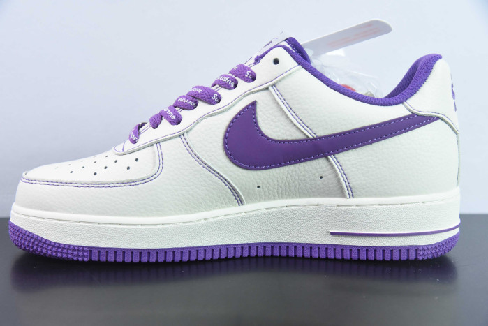 nike air force 1 07 low x S*p*e white and deep pruple su0220-012