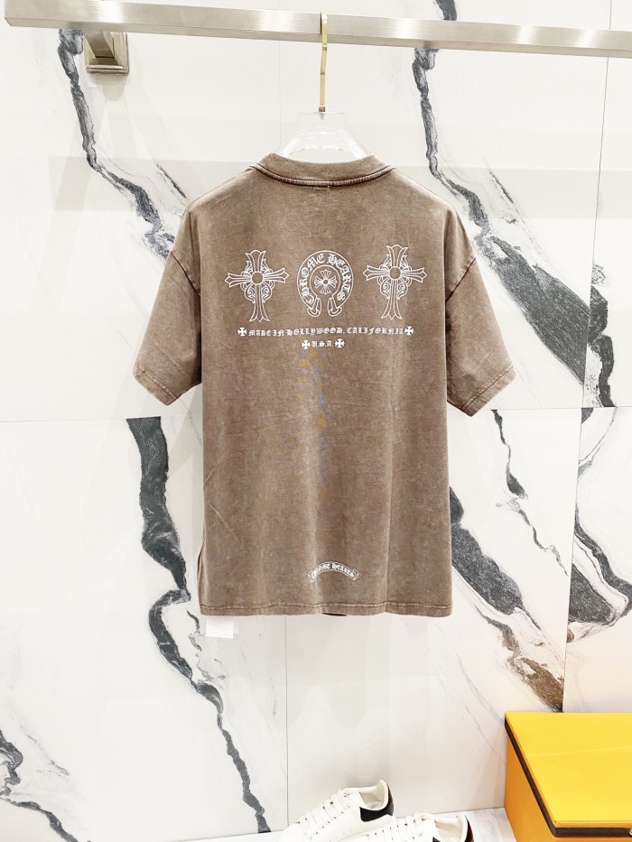 Ch*0me He**ts short sleeve shirt the make old cross-shaped letters cp00110