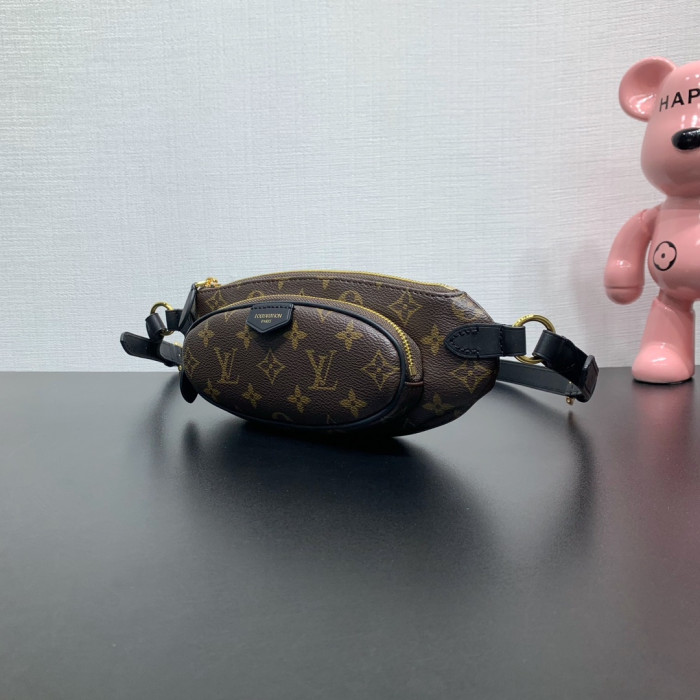 Louis Vuitton LV Monogram Brown Keepit Bumbag M14806