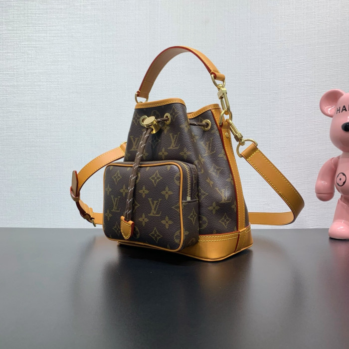 Louis Vuitton LV Monogram Brown Noé Cargo Bucket bag M14017