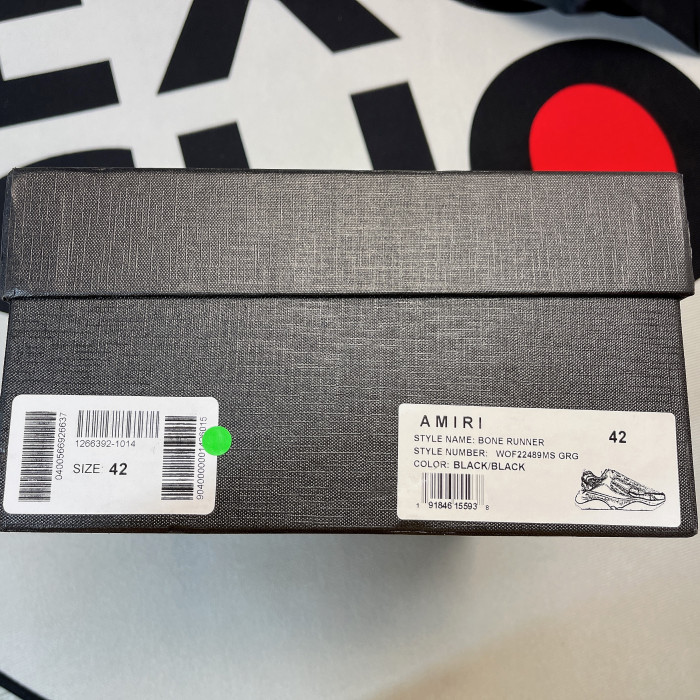 AMIRI Bone Runner Skel Top Low Sneaker