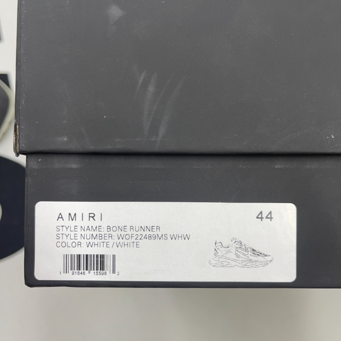 AMIRI Bone Runner Skel Top Low Sneaker