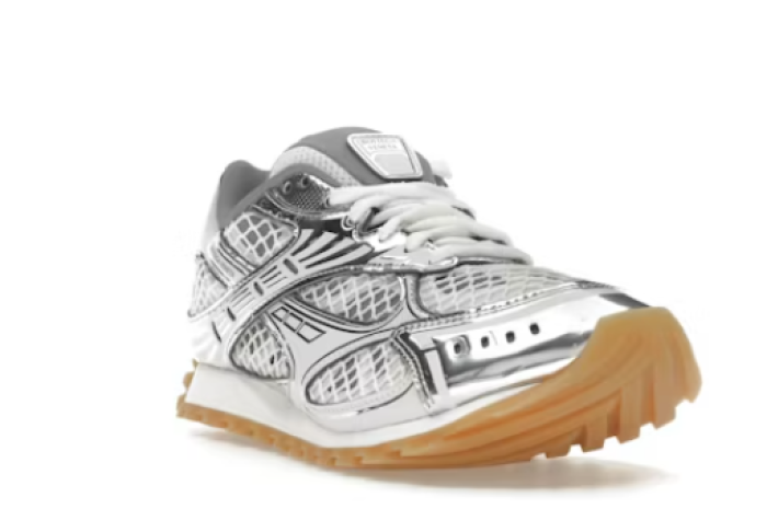 Bottega Veneta Orbit Silver White bv25481